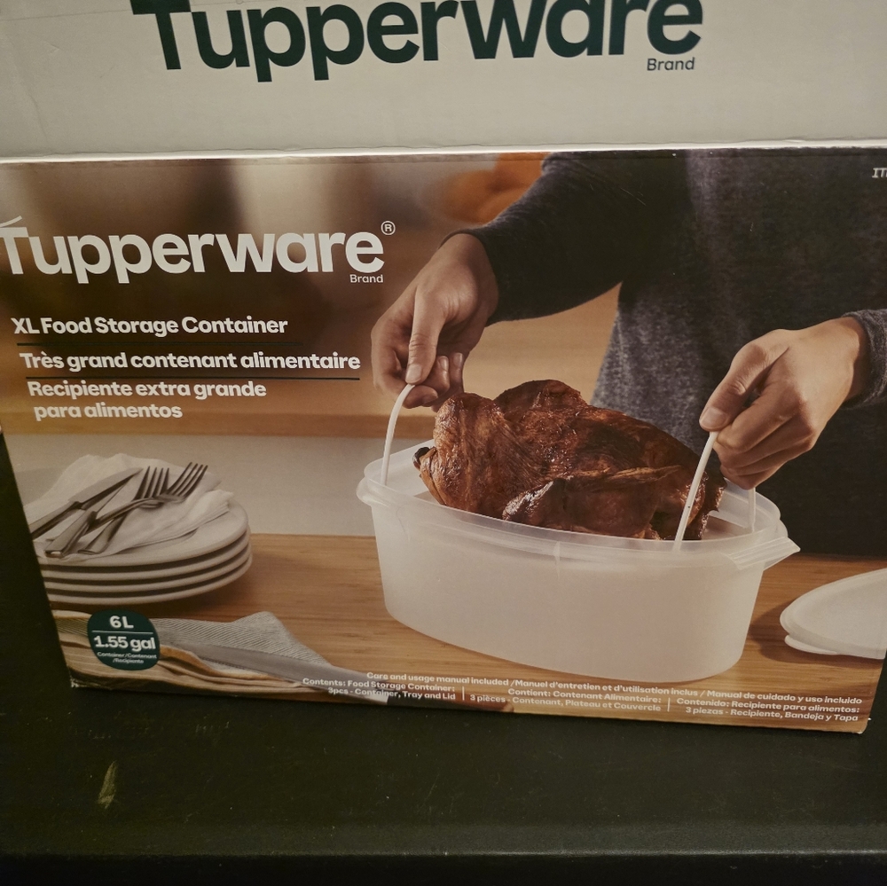 Tupperware XL Food Storage Container  6L 1.55 Gallon NIB